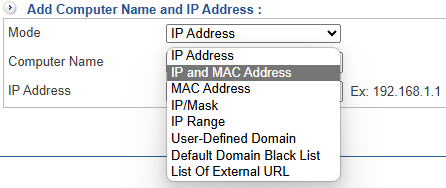 Create source address tables