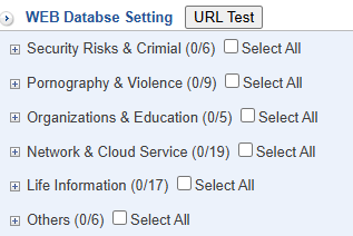 WEB Database Configuration