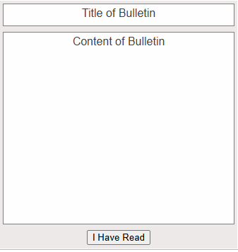 Bulletin board - Basic Template