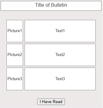 Bulletin board - Image-text Template