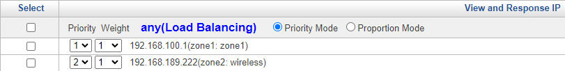 Line Load Balancing Setting