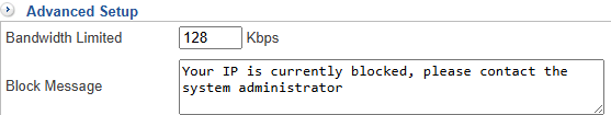 Bandwidth limitation for abnormal IP analysis