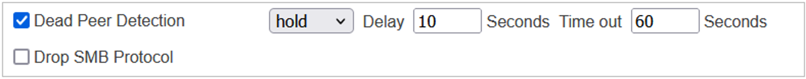 IPSec VPN Tunnel Encryption Other Setting