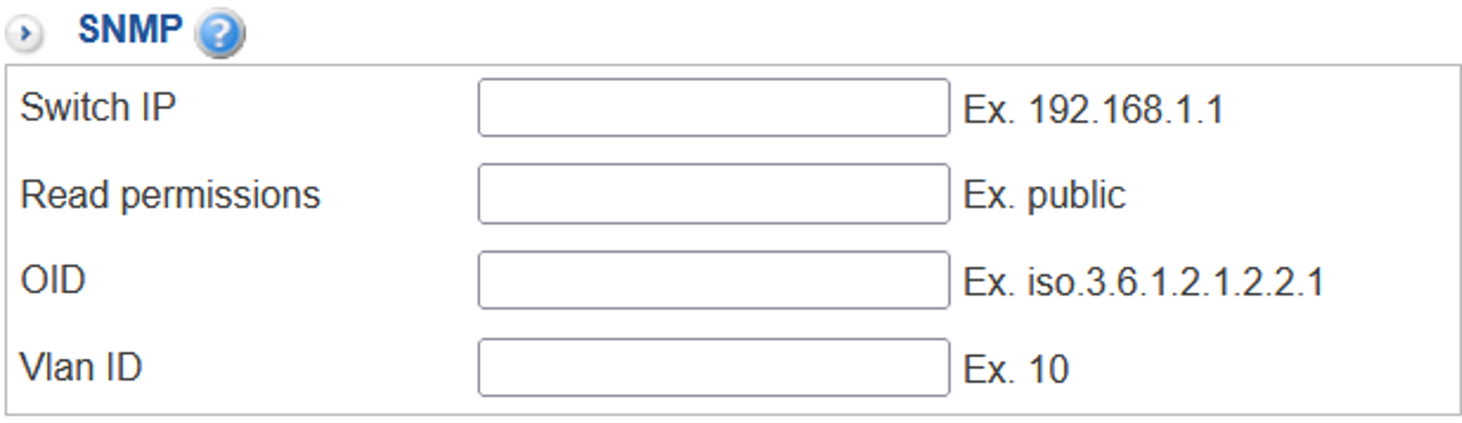 SNMP Query switch information