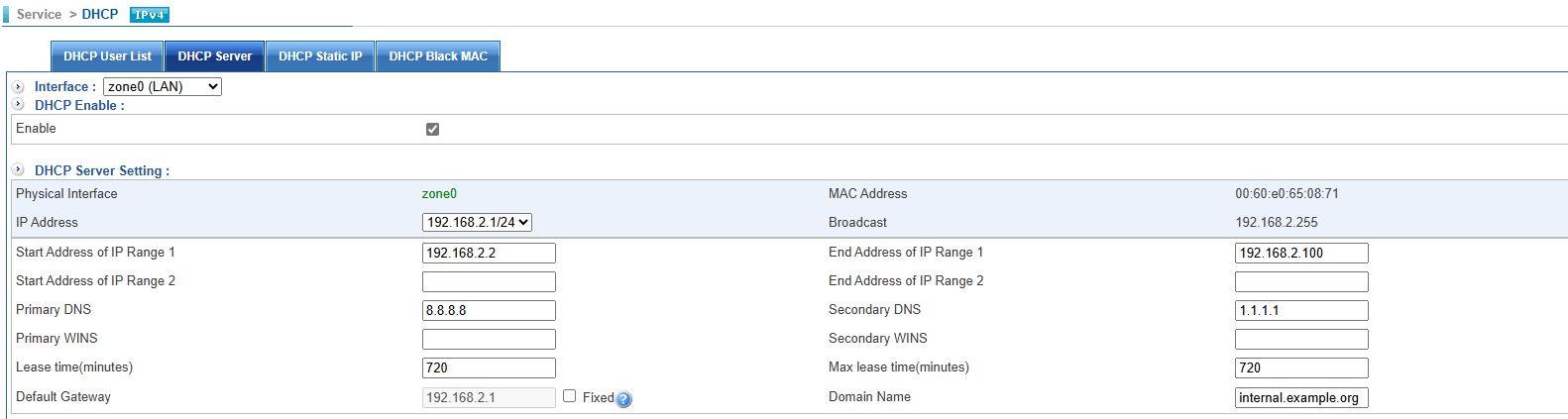 DHCP Server