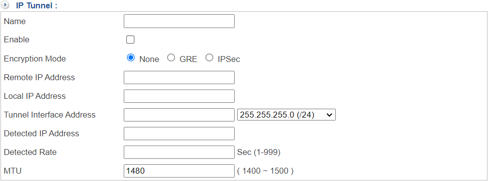 Creating an IP Tunnel